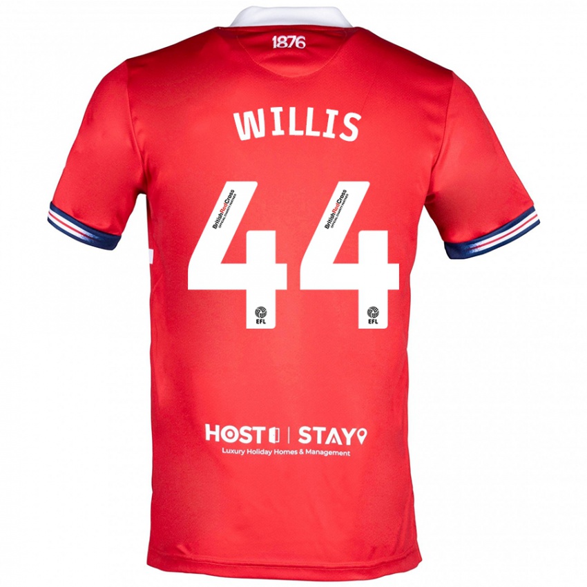 Damen Pharrell Willis #44 Rot Heimtrikot Trikot 2023/24 T-Shirt Österreich