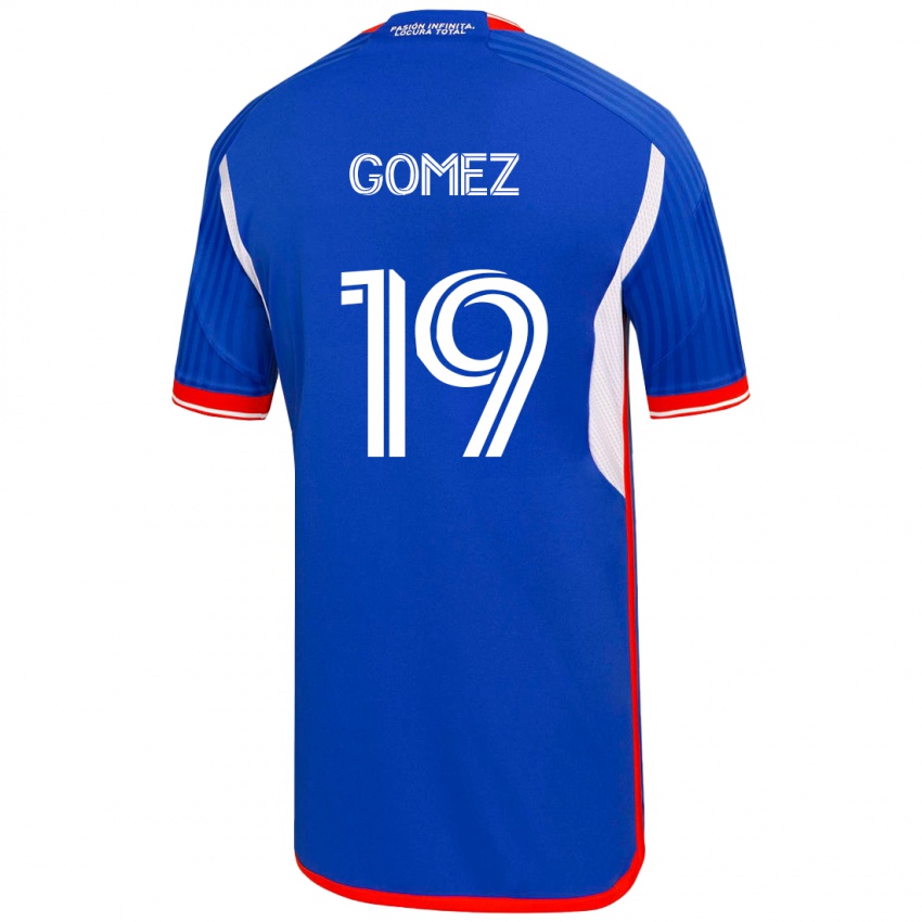 Damen Juan Pablo Gómez #19 Blau Heimtrikot Trikot 2023/24 T-Shirt Österreich