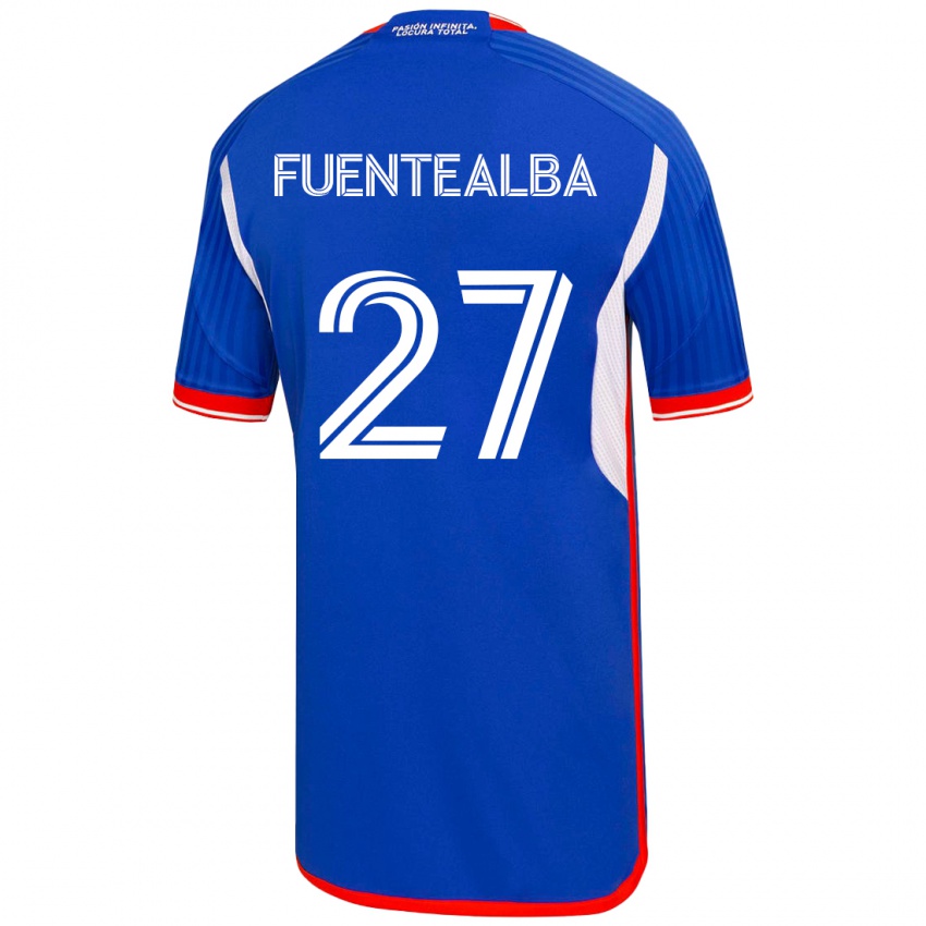 Damen Jeison Fuentealba #27 Blau Heimtrikot Trikot 2023/24 T-Shirt Österreich