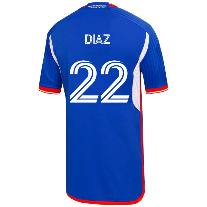 Damen Valentina Díaz #22 Blau Heimtrikot Trikot 2023/24 T-Shirt Österreich