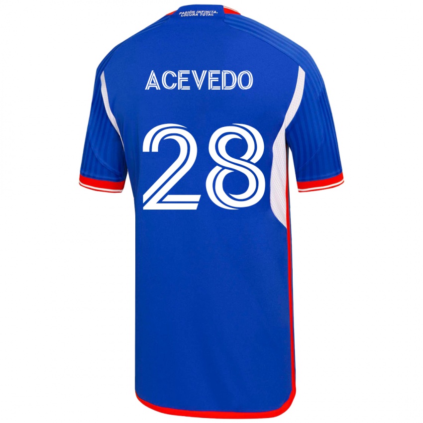 Damen Florencia Acevedo #28 Blau Heimtrikot Trikot 2023/24 T-Shirt Österreich