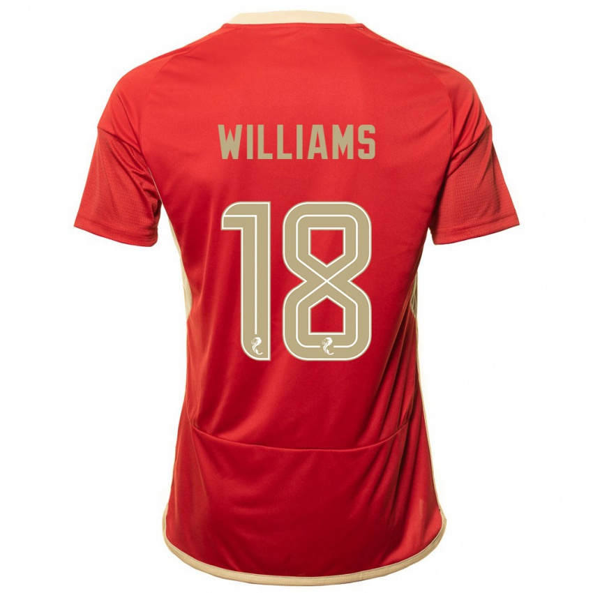Damen Rhys Williams #18 Rot Heimtrikot Trikot 2023/24 T-Shirt Österreich