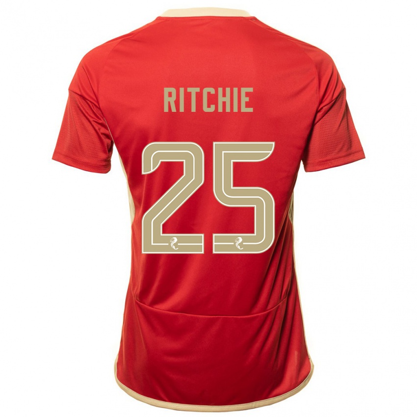 Damen Tom Ritchie #25 Rot Heimtrikot Trikot 2023/24 T-Shirt Österreich