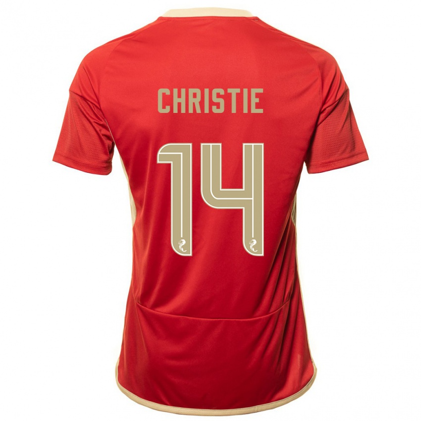 Damen Mya Christie #14 Rot Heimtrikot Trikot 2023/24 T-Shirt Österreich