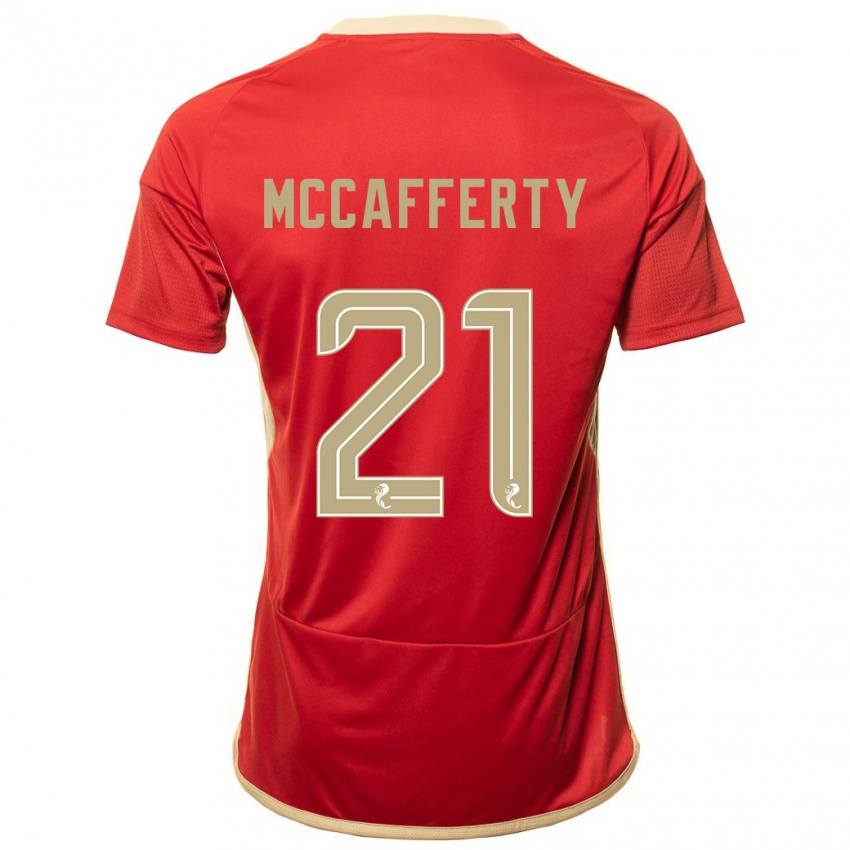 Damen Eirinn Mccafferty #21 Rot Heimtrikot Trikot 2023/24 T-Shirt Österreich