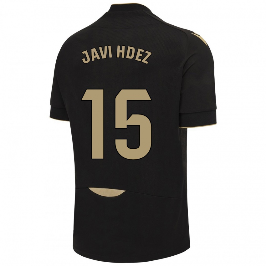 Damen Javi Hernández #15 Schwarz Auswärtstrikot Trikot 2023/24 T-Shirt Österreich