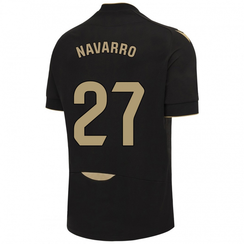 Damen Robert Navarro #27 Schwarz Auswärtstrikot Trikot 2023/24 T-Shirt Österreich