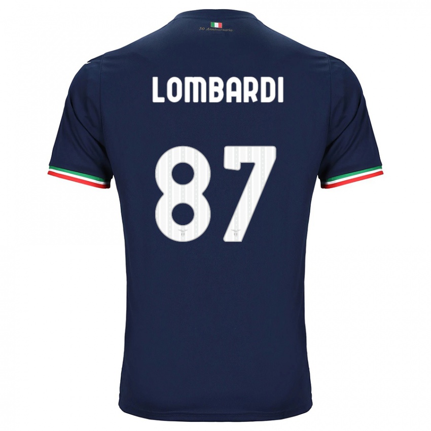 Damen Cristiano Lombardi #87 Marine Auswärtstrikot Trikot 2023/24 T-Shirt Österreich