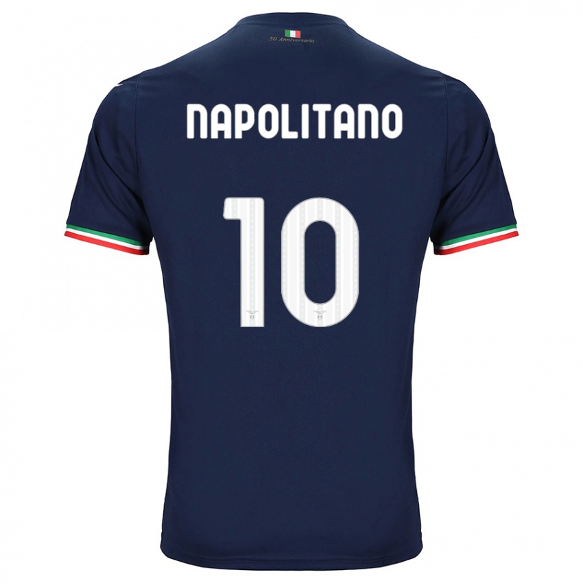Damen Luca Napolitano #10 Marine Auswärtstrikot Trikot 2023/24 T-Shirt Österreich
