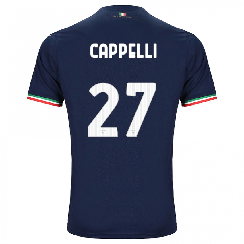 Damen Tommaso Cappelli #27 Marine Auswärtstrikot Trikot 2023/24 T-Shirt Österreich