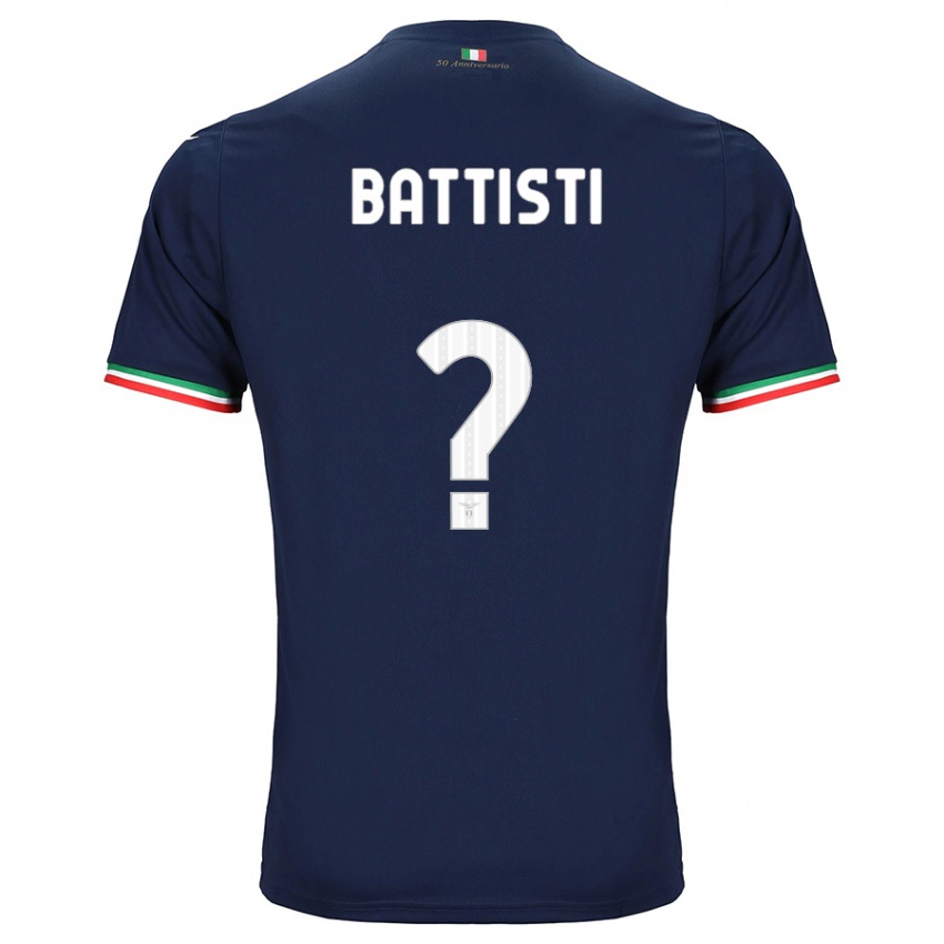 Damen Valerio Battisti #0 Marine Auswärtstrikot Trikot 2023/24 T-Shirt Österreich