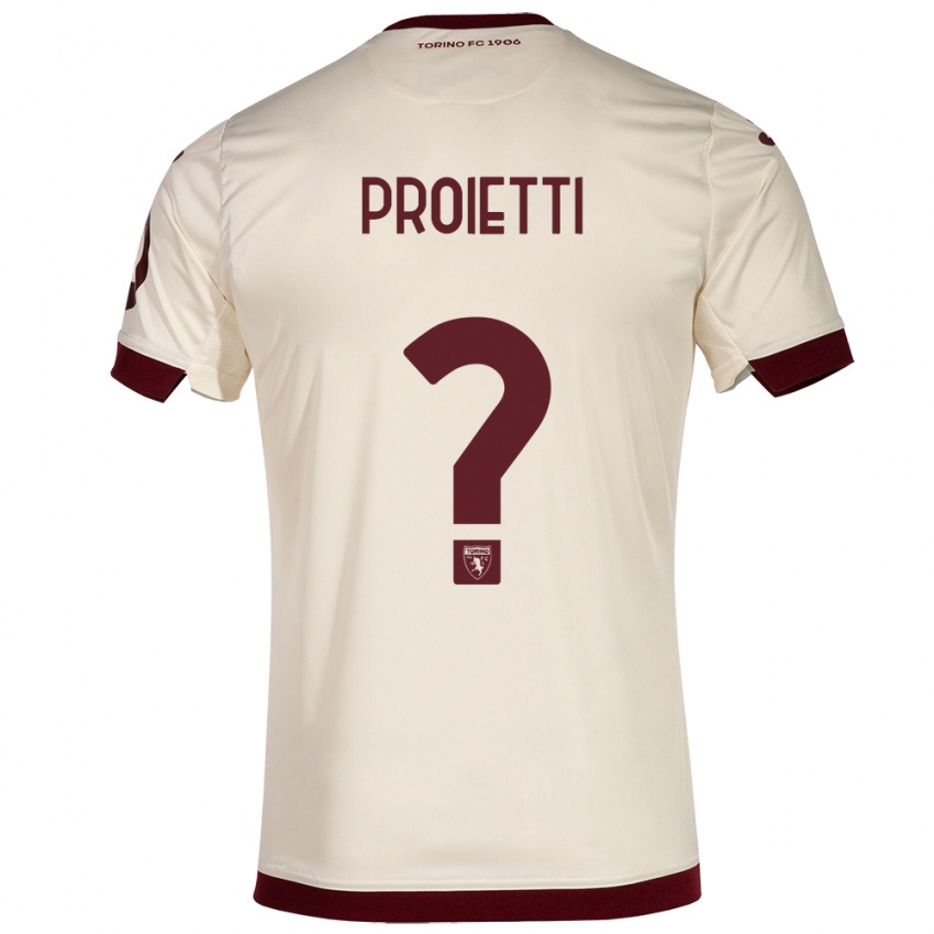 Damen Riccardo Proietti #0 Sekt Auswärtstrikot Trikot 2023/24 T-Shirt Österreich