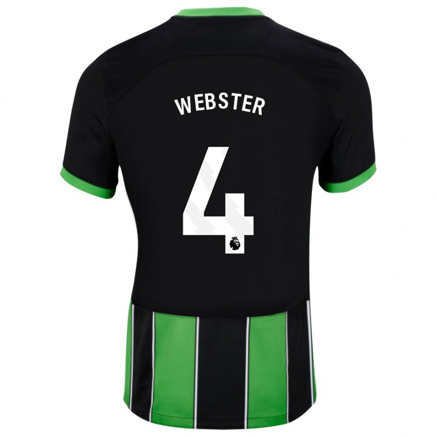 Damen Adam Webster #4 Schwarz Grün Auswärtstrikot Trikot 2023/24 T-Shirt Österreich