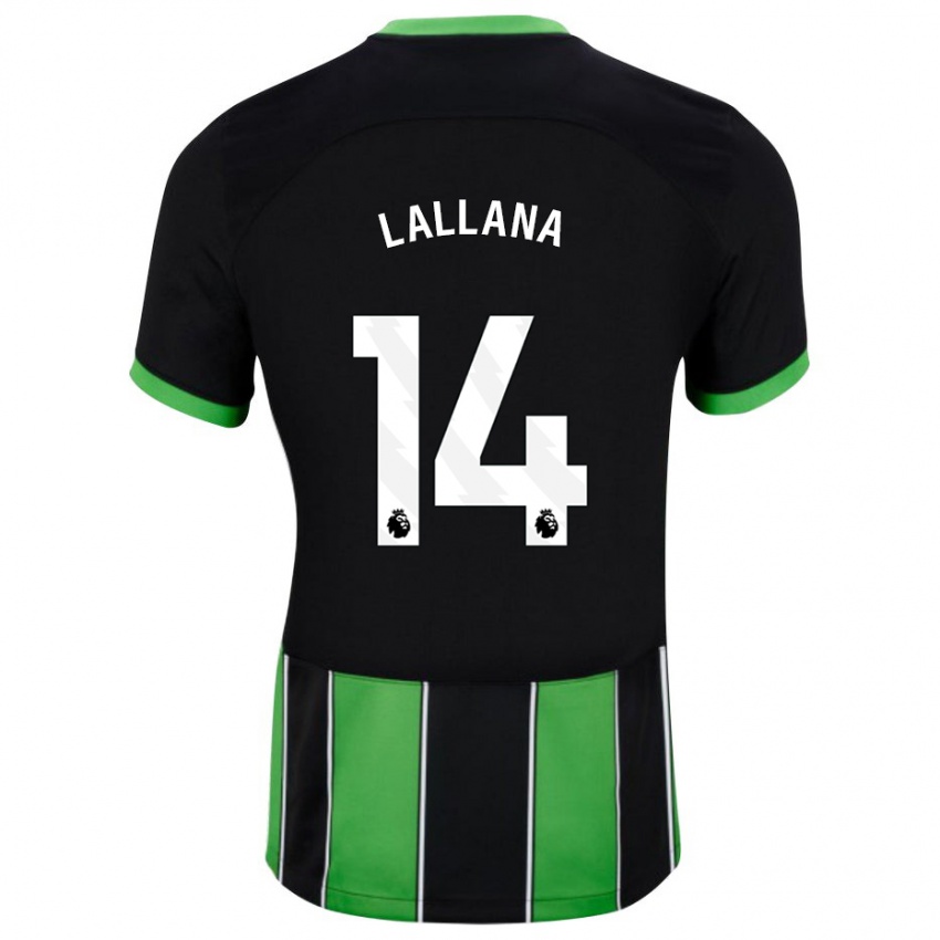 Damen Adam Lallana #14 Schwarz Grün Auswärtstrikot Trikot 2023/24 T-Shirt Österreich