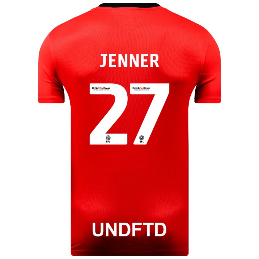 Damen Abbi Jenner #27 Rot Auswärtstrikot Trikot 2023/24 T-Shirt Österreich