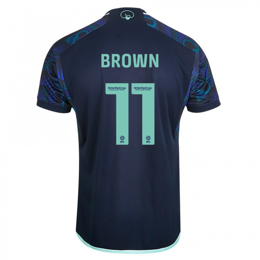 Damen Abbie Brown #11 Blau Auswärtstrikot Trikot 2023/24 T-Shirt Österreich