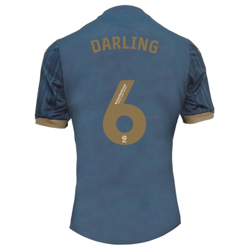Damen Harry Darling #6 Dunkles Blaugrün Auswärtstrikot Trikot 2023/24 T-Shirt Österreich