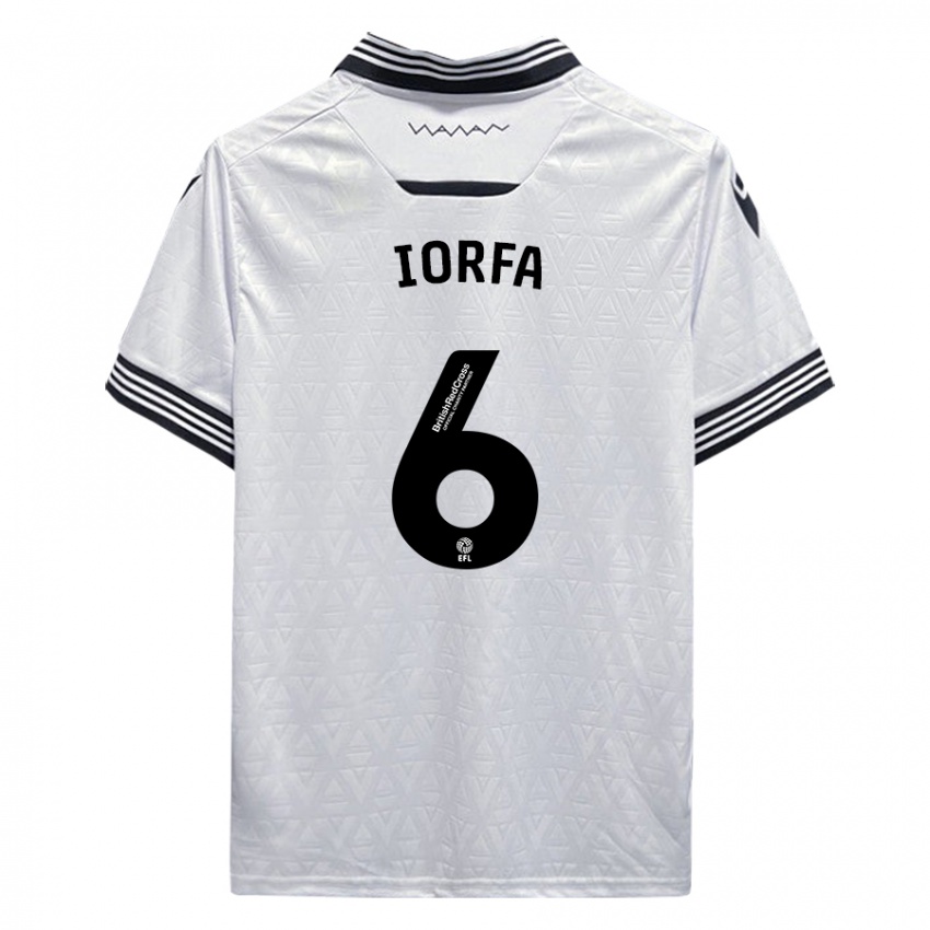 Damen Dominic Iorfa #6 Weiß Auswärtstrikot Trikot 2023/24 T-Shirt Österreich