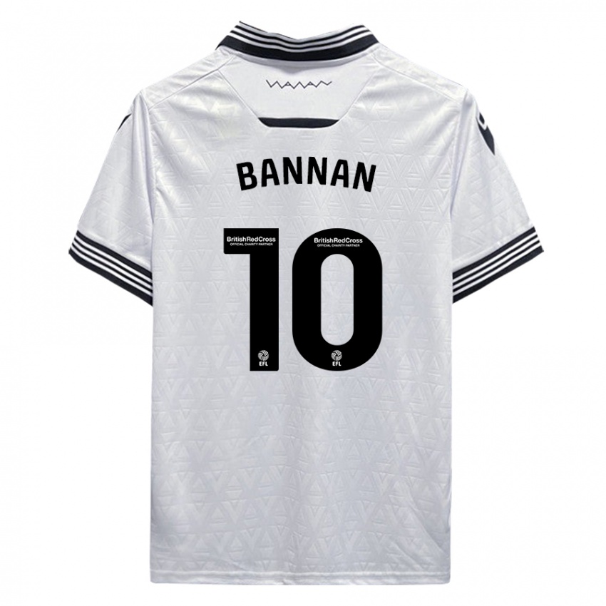Damen Barry Bannan #10 Weiß Auswärtstrikot Trikot 2023/24 T-Shirt Österreich