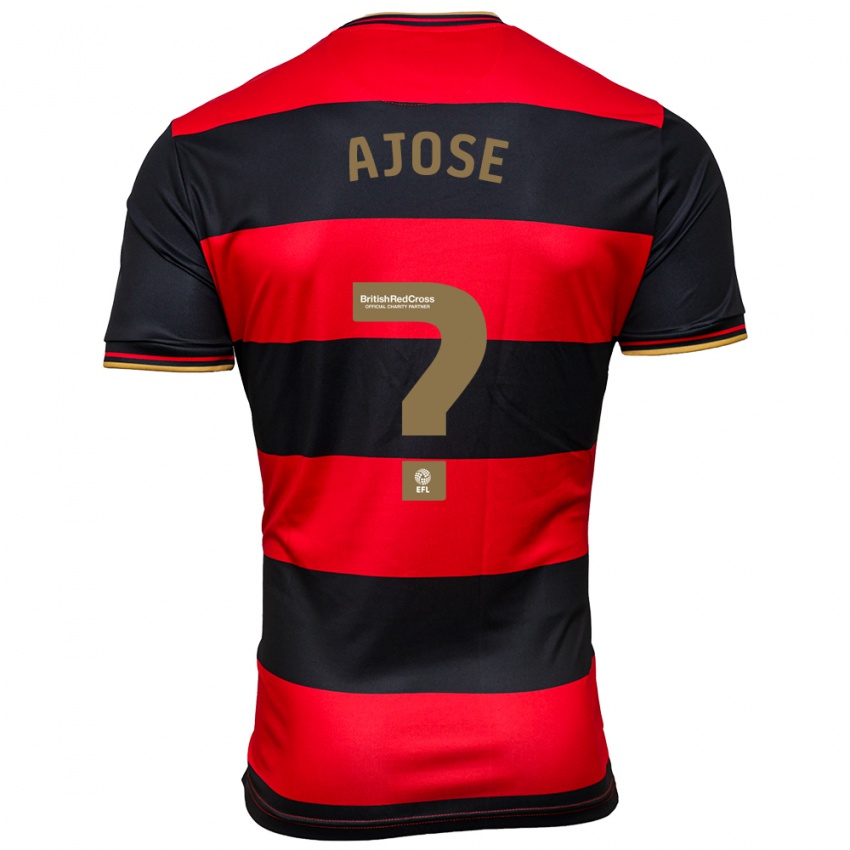 Damen Joseph Ajose #0 Schwarz Rot Auswärtstrikot Trikot 2023/24 T-Shirt Österreich