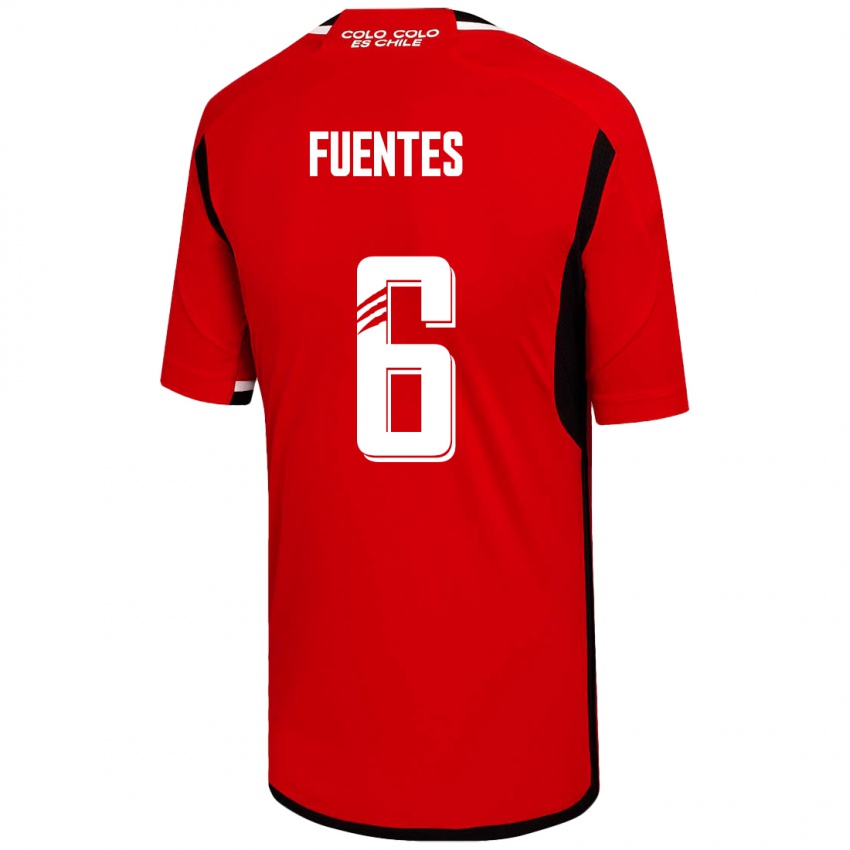 Damen César Fuentes #6 Rot Auswärtstrikot Trikot 2023/24 T-Shirt Österreich