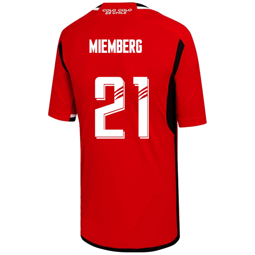 Damen Erick Wiemberg #21 Rot Auswärtstrikot Trikot 2023/24 T-Shirt Österreich