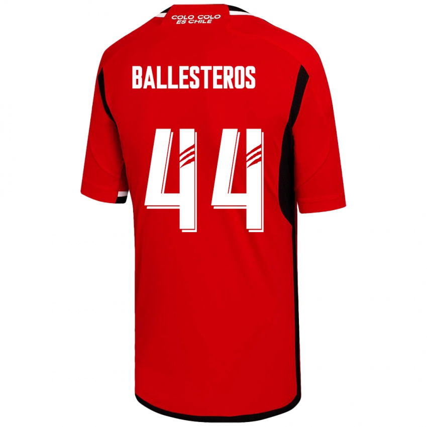 Damen Martín Ballesteros #44 Rot Auswärtstrikot Trikot 2023/24 T-Shirt Österreich