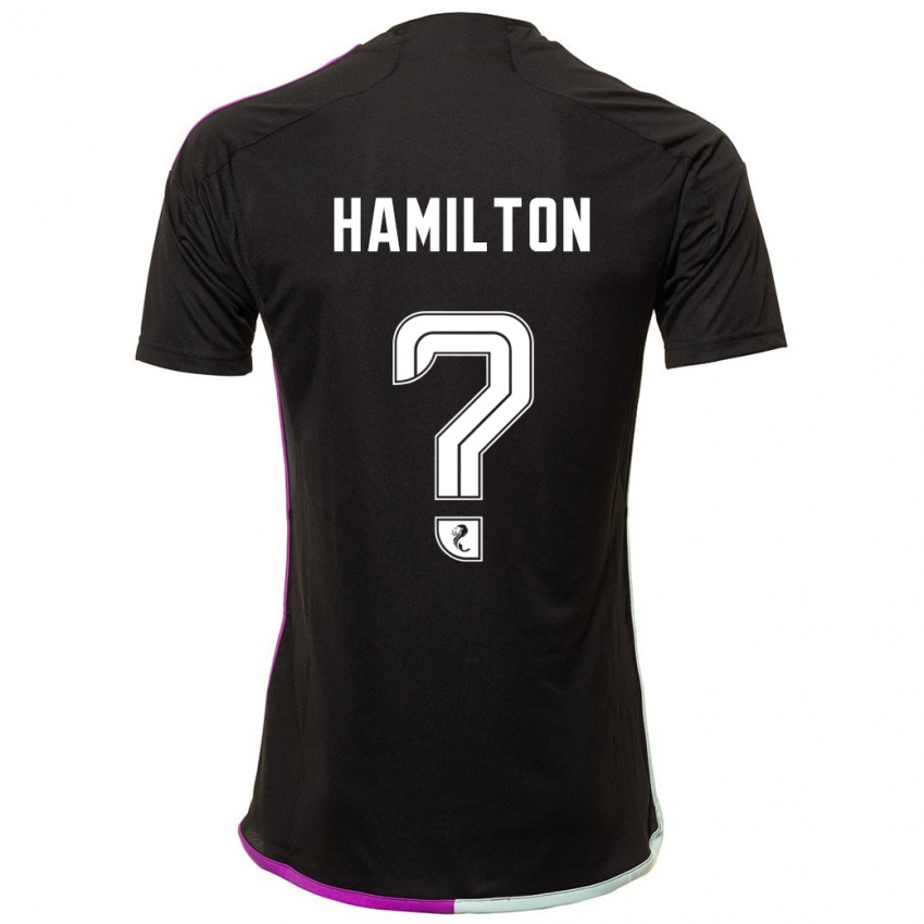Damen Brendan Hamilton #0 Schwarz Auswärtstrikot Trikot 2023/24 T-Shirt Österreich