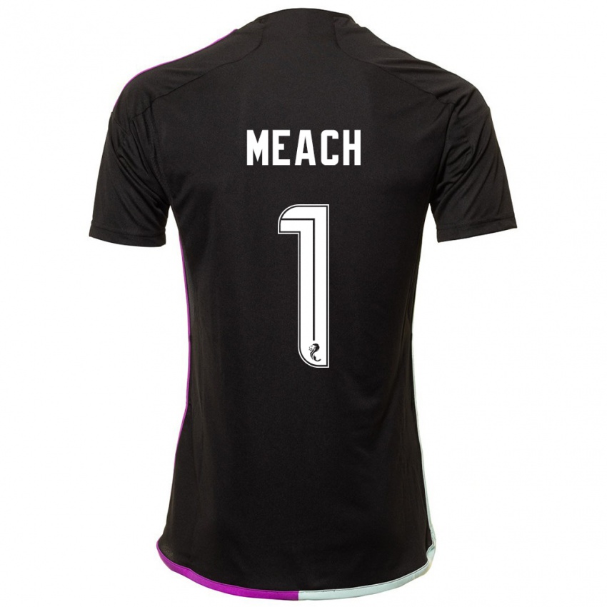 Damen Aaliyah-Jay Meach #1 Schwarz Auswärtstrikot Trikot 2023/24 T-Shirt Österreich