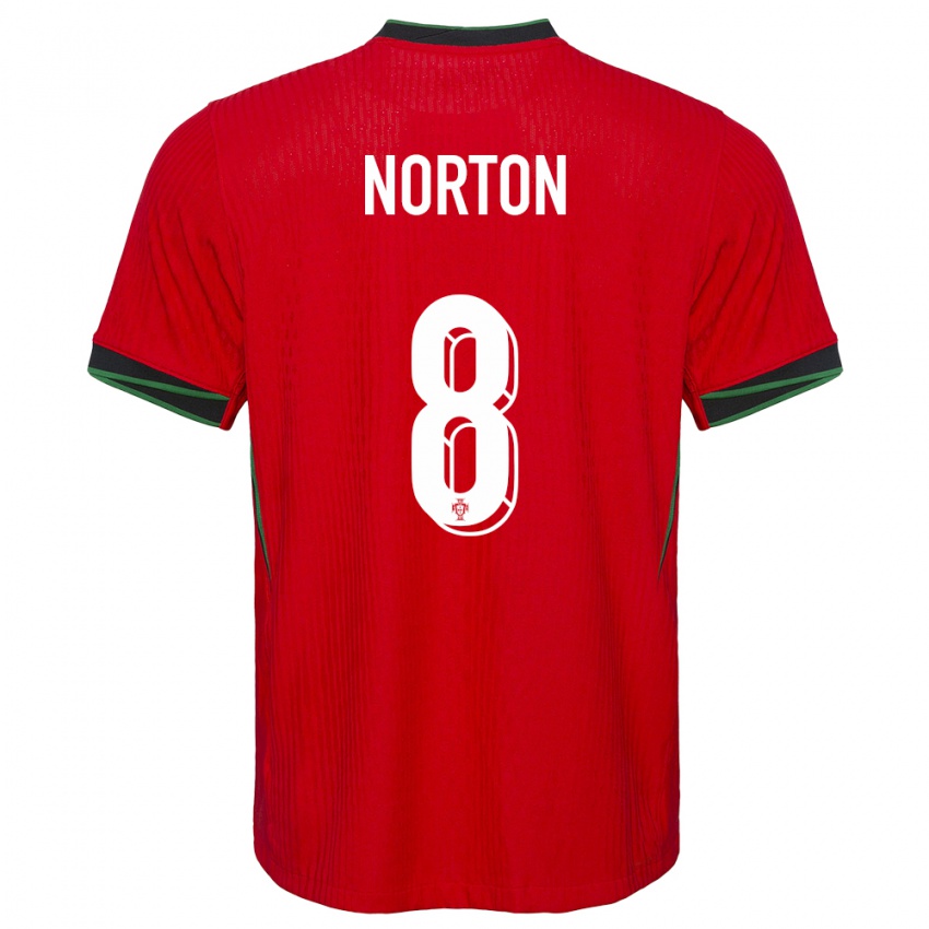 Kinder Portugal Andreia Norton #8 Rot Heimtrikot Trikot 24-26 T-Shirt Österreich