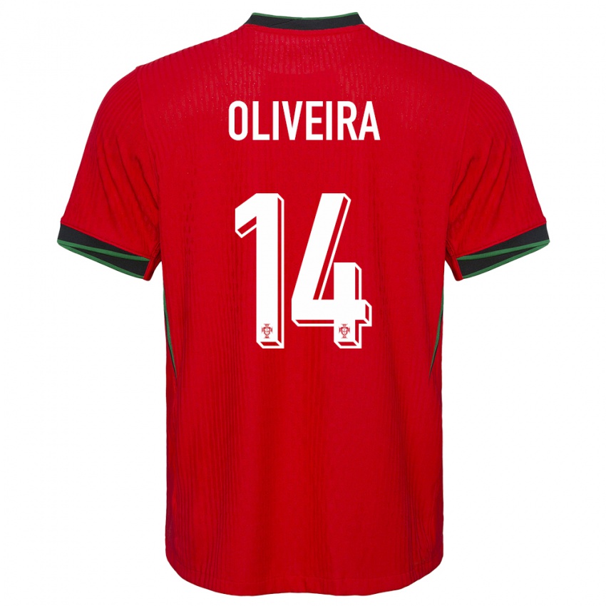 Kinder Portugal Hugo Oliveira #14 Rot Heimtrikot Trikot 24-26 T-Shirt Österreich