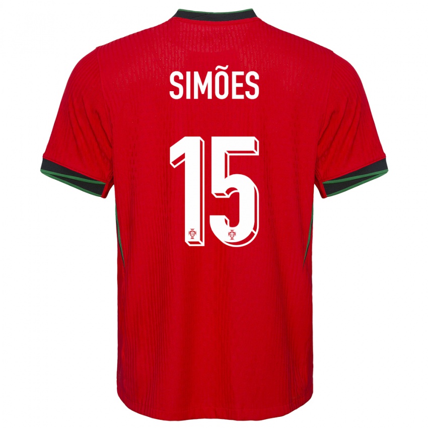 Kinder Portugal Joao Simoes #15 Rot Heimtrikot Trikot 24-26 T-Shirt Österreich
