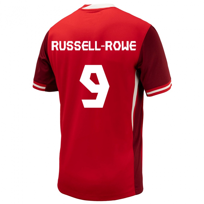 Kinder Kanada Jacen Russell-Rowe #9 Rot Heimtrikot Trikot 24-26 T-Shirt Österreich