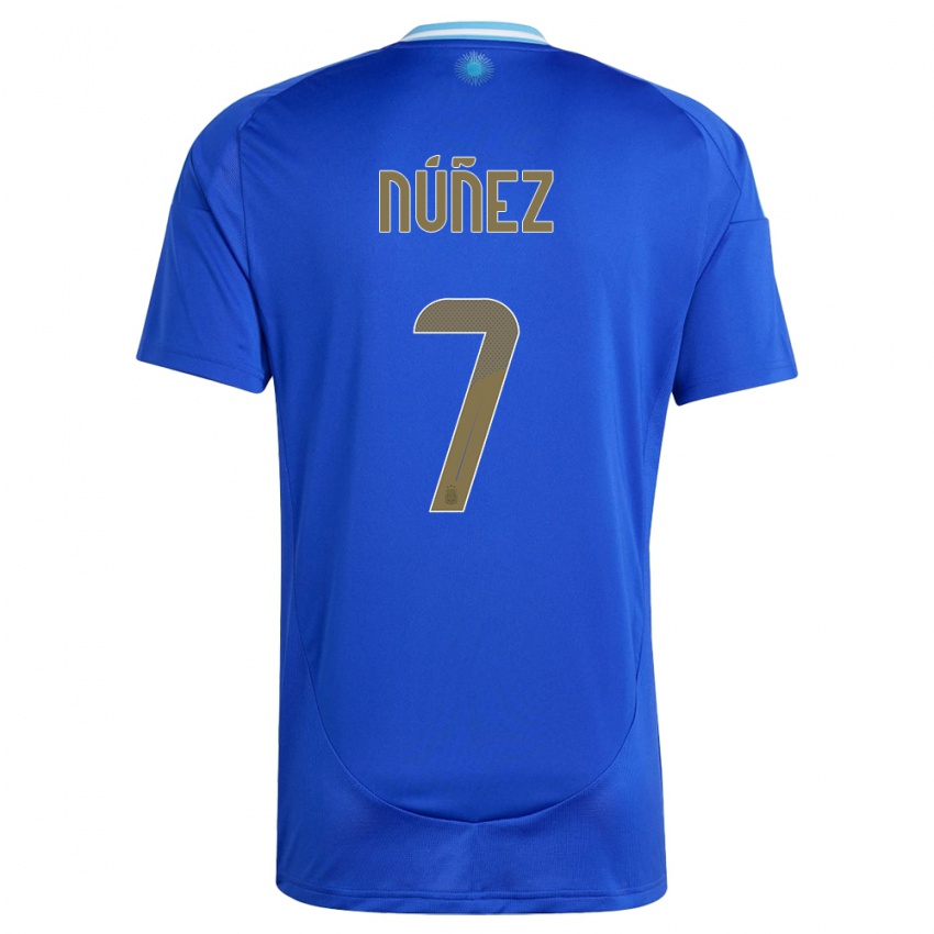 Kinder Argentinien Romina Nunez #7 Blau Auswärtstrikot Trikot 24-26 T-Shirt Österreich