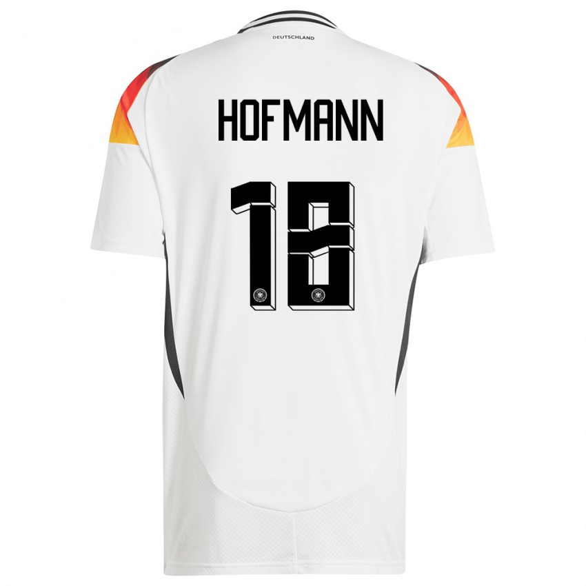 Herren Deutschland Jonas Hofmann #18 Weiß Heimtrikot Trikot 24-26 T-Shirt Österreich