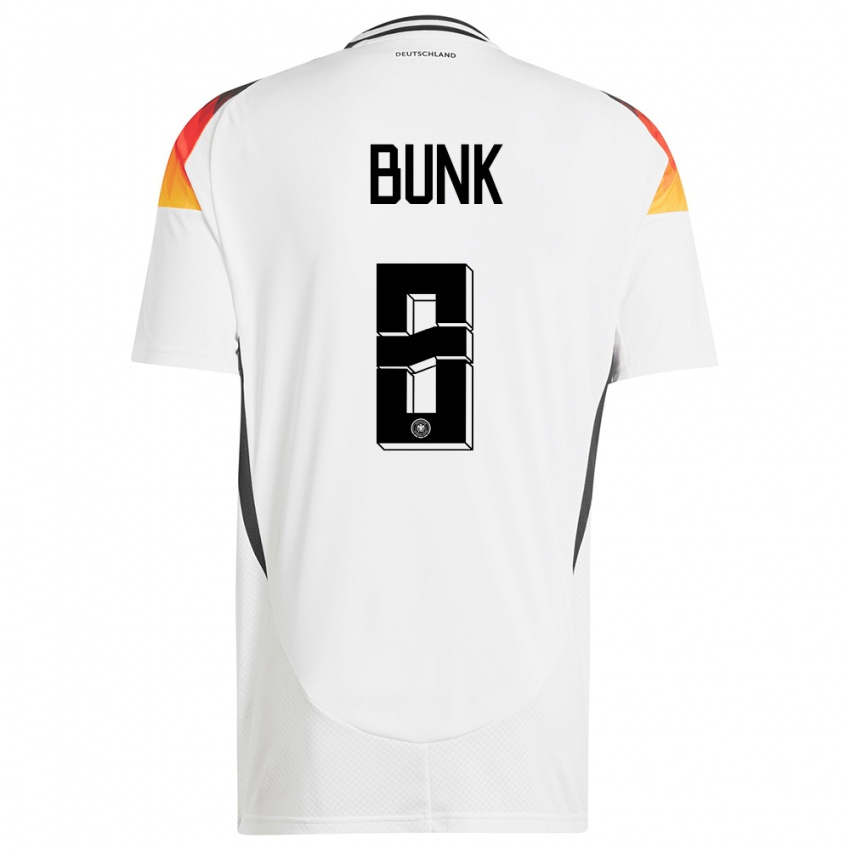 Herren Deutschland Daniel Bunk #8 Weiß Heimtrikot Trikot 24-26 T-Shirt Österreich