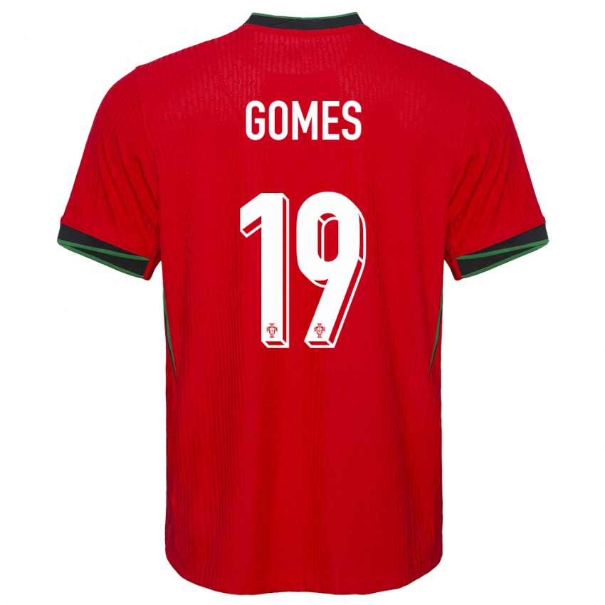 Herren Portugal Diana Gomes #19 Rot Heimtrikot Trikot 24-26 T-Shirt Österreich