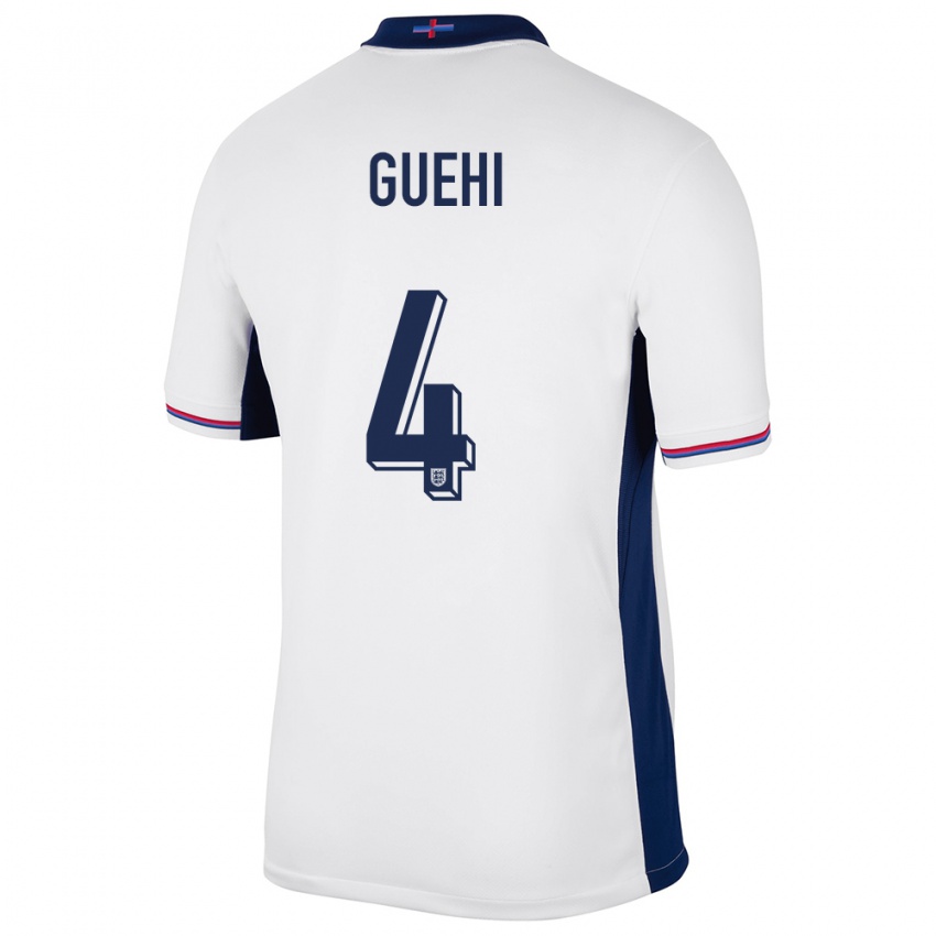 Herren England Marc Guehi #4 Weiß Heimtrikot Trikot 24-26 T-Shirt Österreich