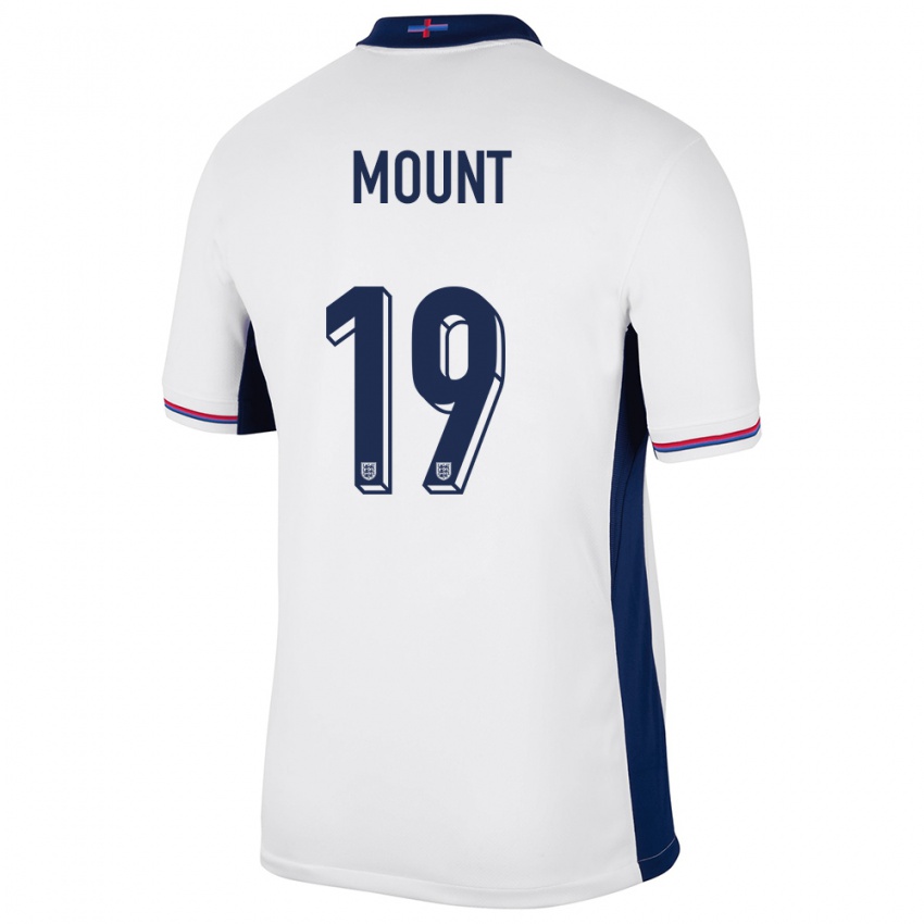 Herren England Mason Mount #19 Weiß Heimtrikot Trikot 24-26 T-Shirt Österreich