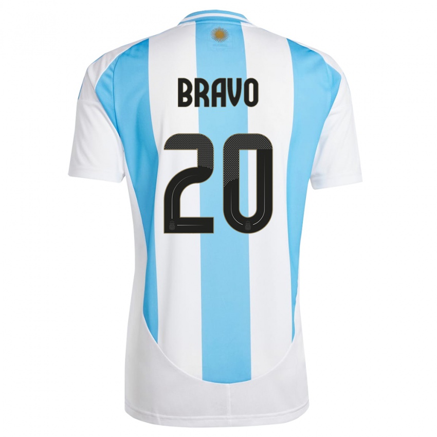 Herren Argentinien Ruth Bravo #20 Weiß Blau Heimtrikot Trikot 24-26 T-Shirt Österreich