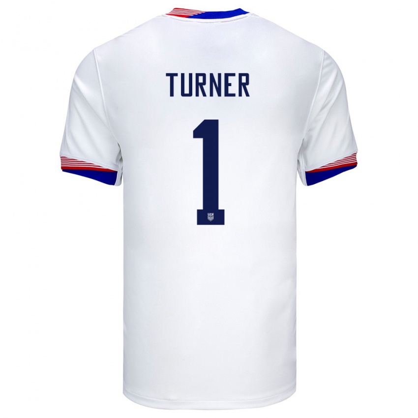 Herren Vereinigte Staaten Matt Turner #1 Weiß Heimtrikot Trikot 24-26 T-Shirt Österreich