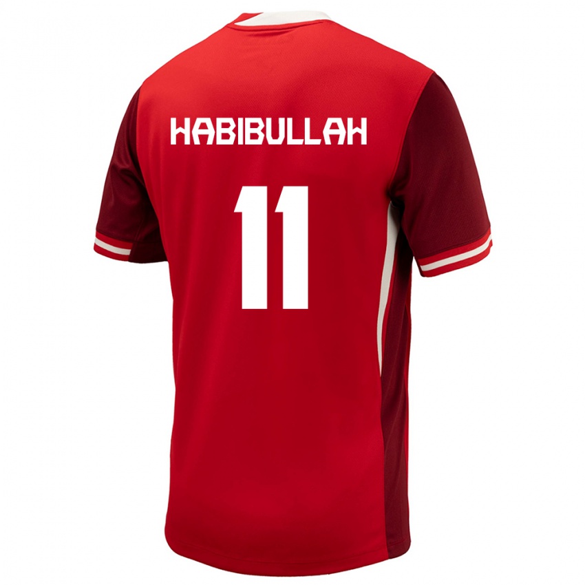 Herren Kanada Kamron Habibullah #11 Rot Heimtrikot Trikot 24-26 T-Shirt Österreich