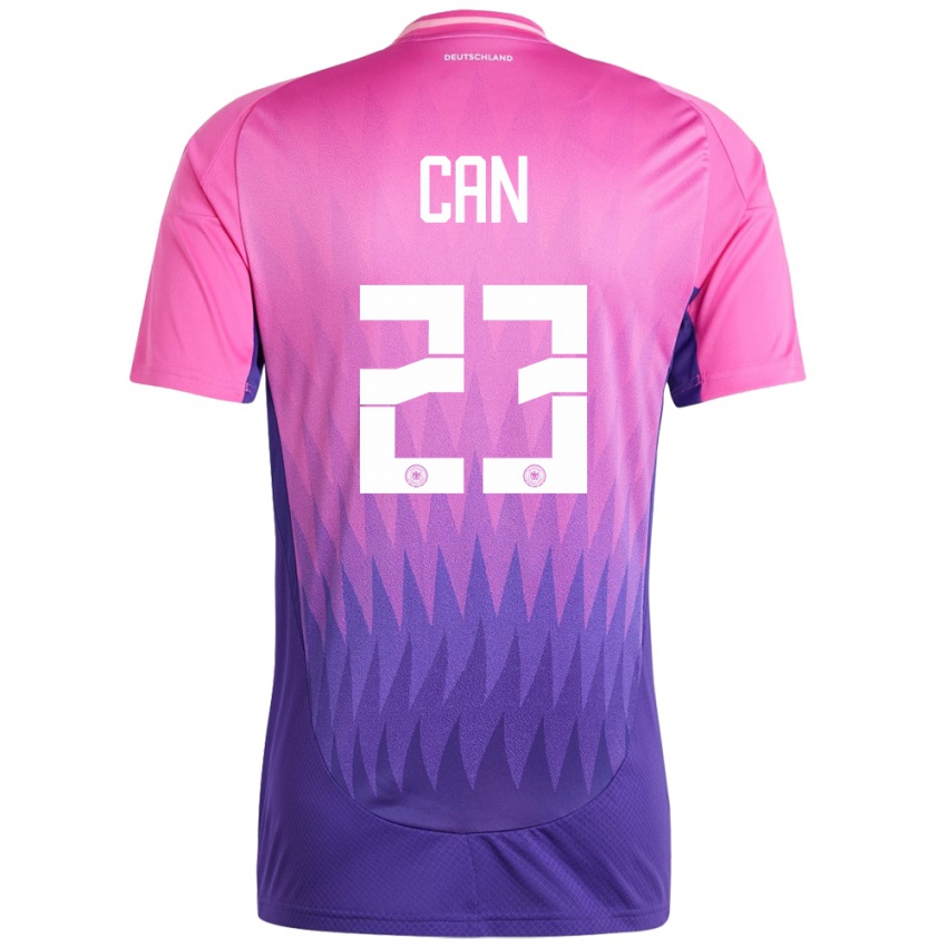 Herren Deutschland Emre Can #23 Pink Lila Auswärtstrikot Trikot 24-26 T-Shirt Österreich