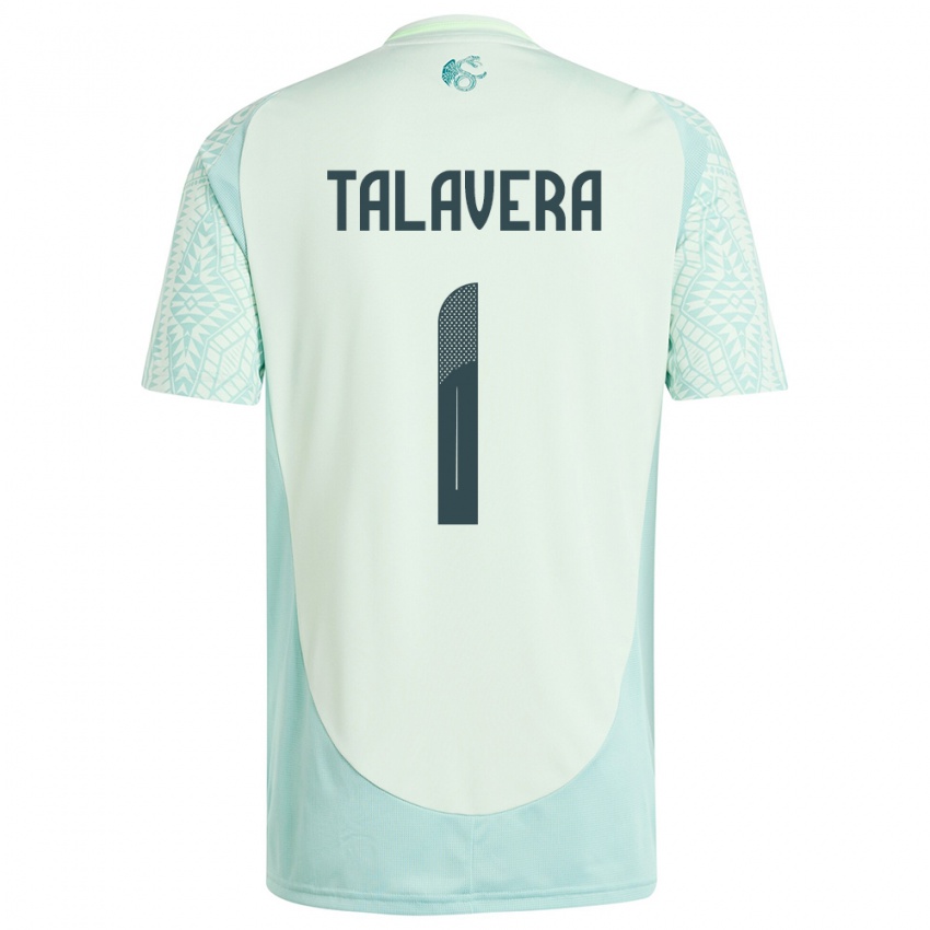 Herren Mexiko Alfredo Talavera #1 Leinengrün Auswärtstrikot Trikot 24-26 T-Shirt Österreich