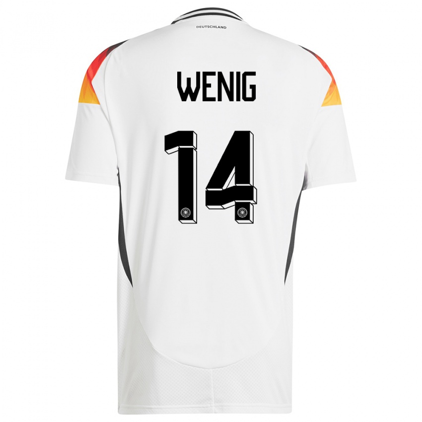 Damen Deutschland Marcel Wenig #14 Weiß Heimtrikot Trikot 24-26 T-Shirt Österreich