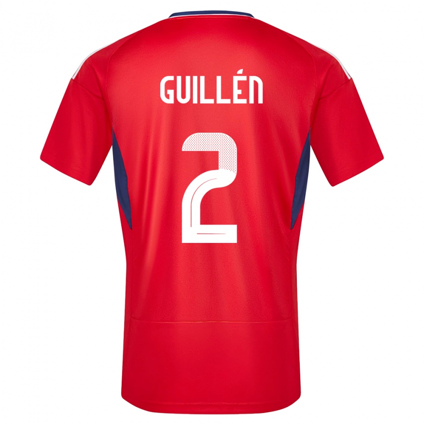 Damen Costa Rica Gabriela Guillen #2 Rot Heimtrikot Trikot 24-26 T-Shirt Österreich