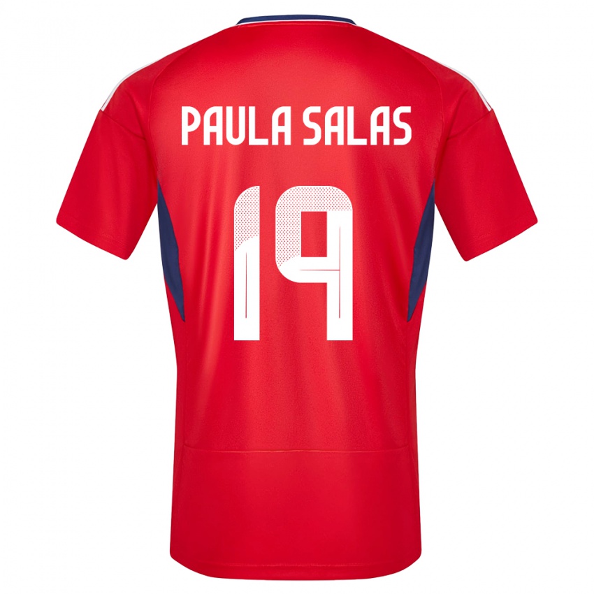 Damen Costa Rica Maria Paula Salas #19 Rot Heimtrikot Trikot 24-26 T-Shirt Österreich
