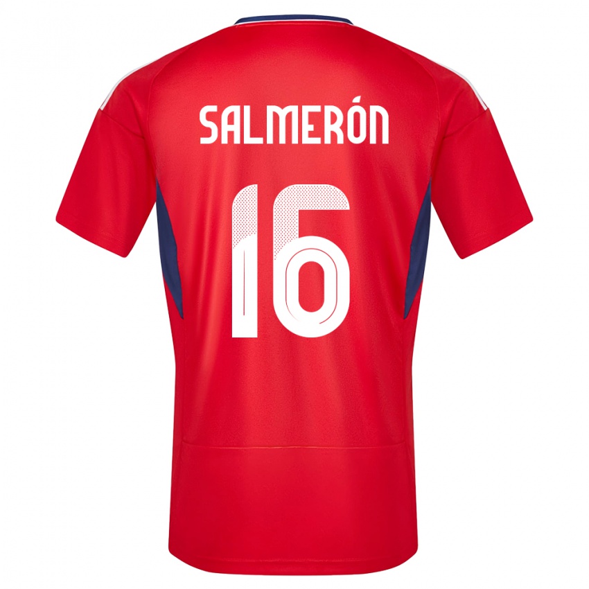 Damen Costa Rica Andrey Salmeron #16 Rot Heimtrikot Trikot 24-26 T-Shirt Österreich