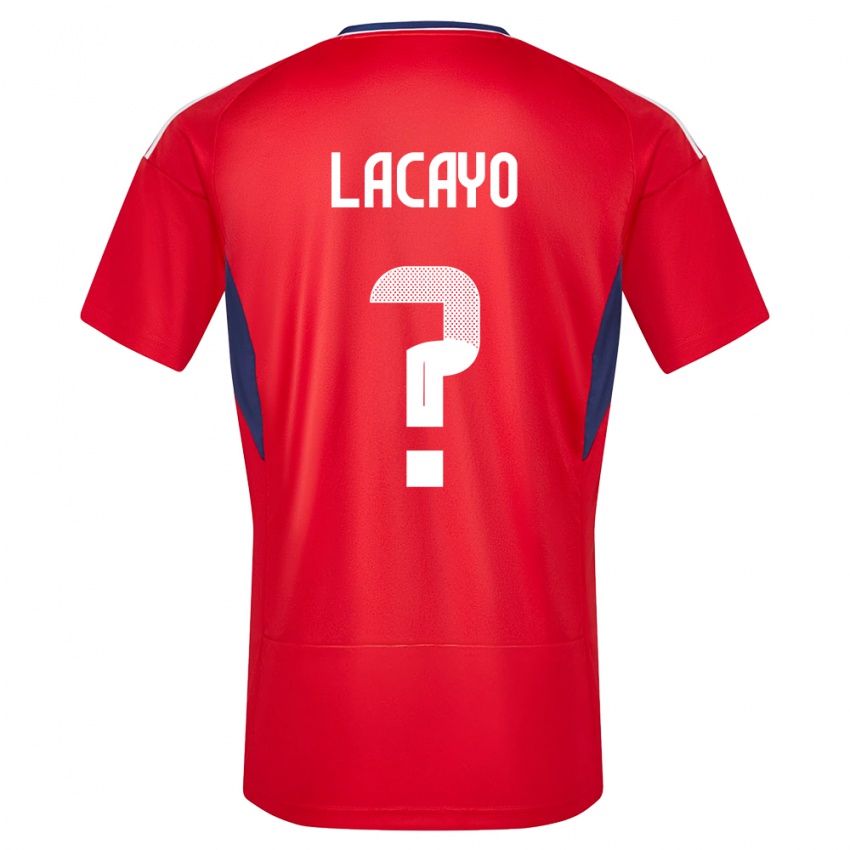 Damen Costa Rica Marcelo Lacayo #0 Rot Heimtrikot Trikot 24-26 T-Shirt Österreich