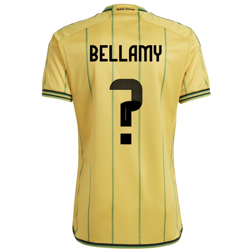 Damen Jamaika Sydney Bellamy #0 Gelb Heimtrikot Trikot 24-26 T-Shirt Österreich